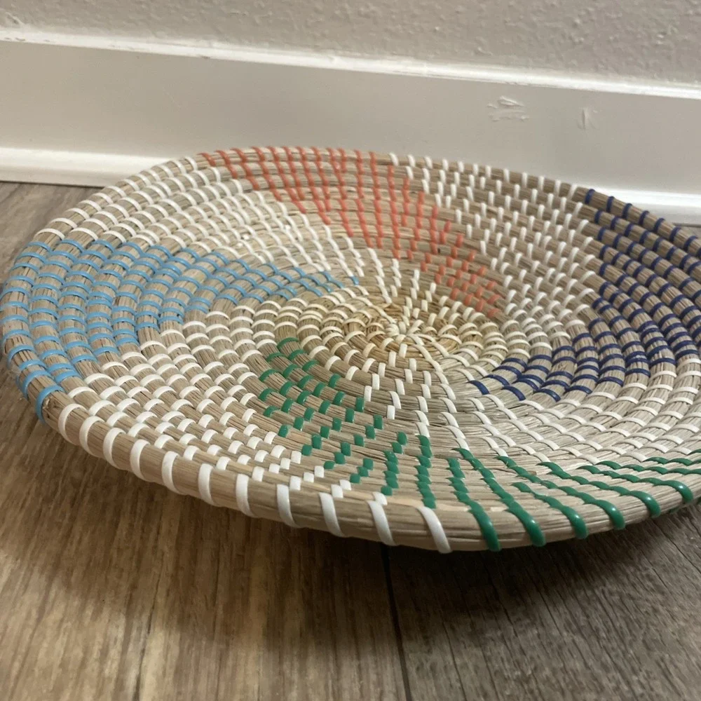 Colorful Handwoven Basket‎ Decor Wall Hanging 13